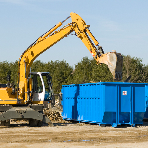 how many times can i have a residential dumpster rental emptied in Broughton Ohio